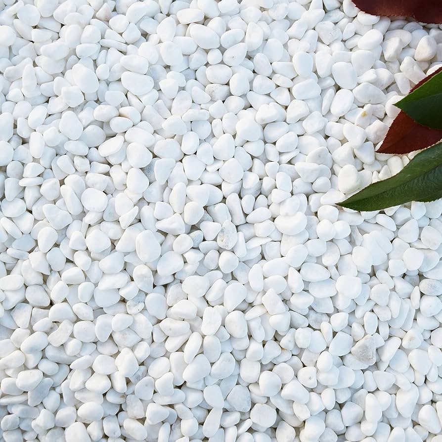 Amazon.co.jp: 高級玉砂利 2分（3mm～10mm）20㎏ 白玉石 砂利